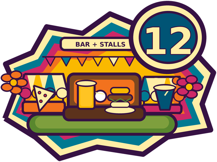 Bar map icon.