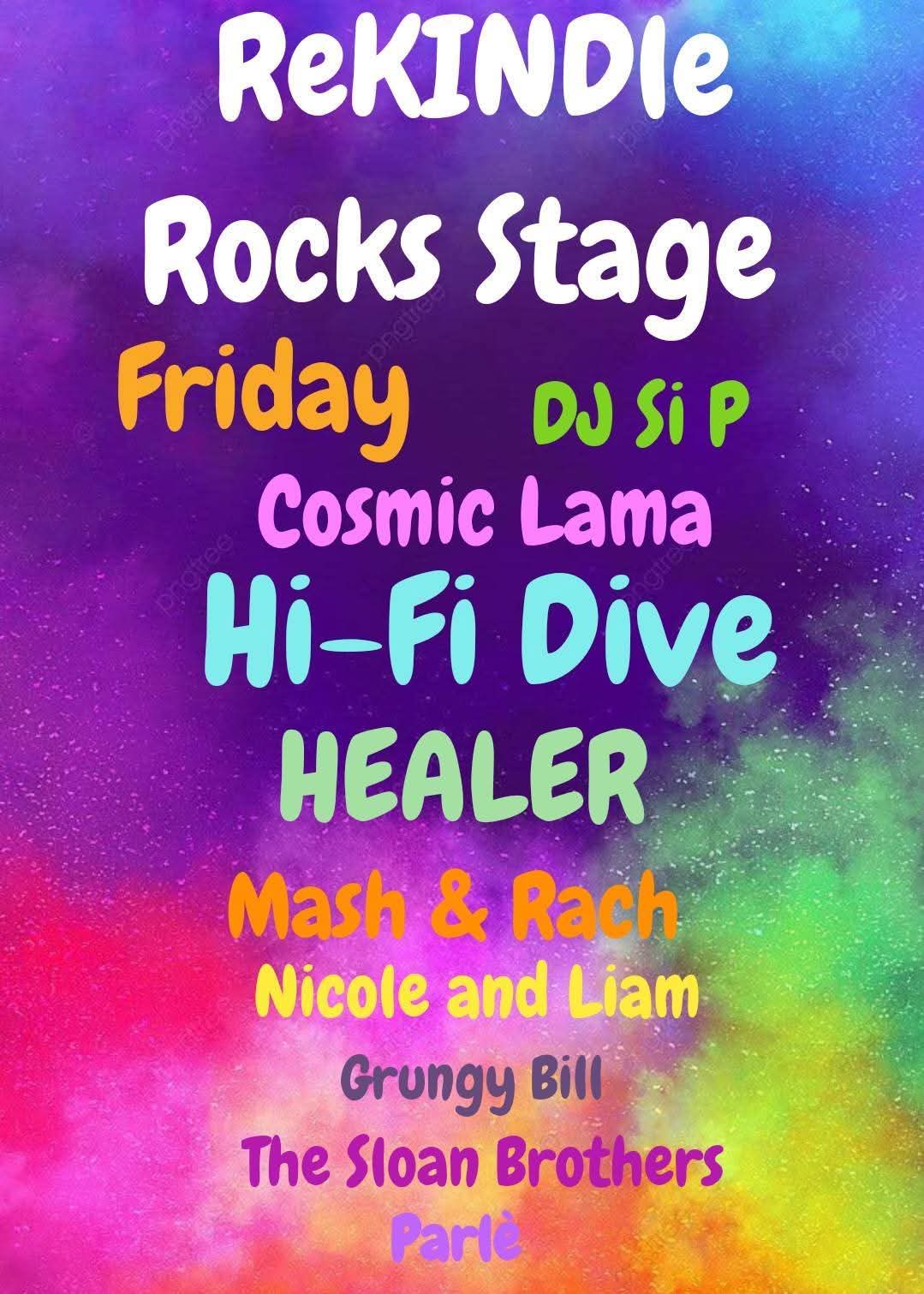 ReKINDle Rocks Stage Friday poster.