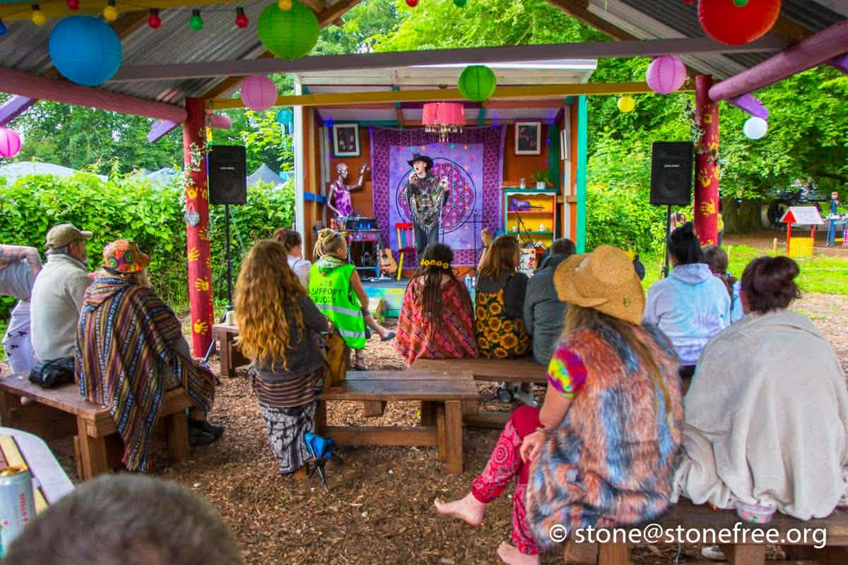 ReKINDle festival scene with people gathered.